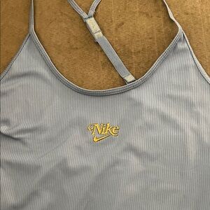 Nike Sky Blue Ribbed Tank Top